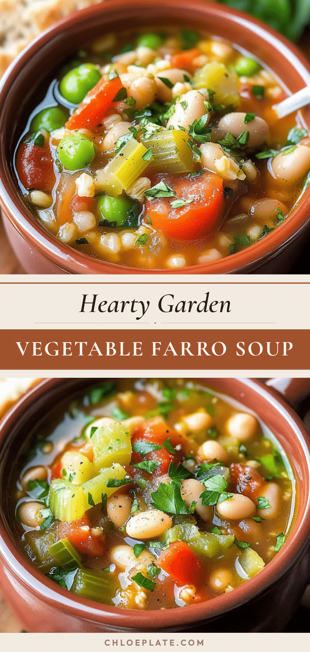 cozy hearty farro soup recipe