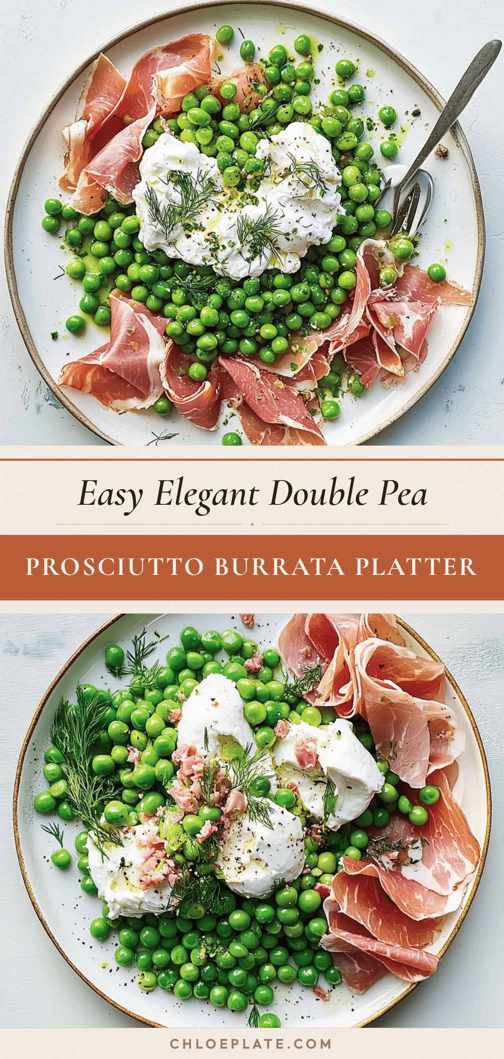 double pea prosciutto burrata platter recipe