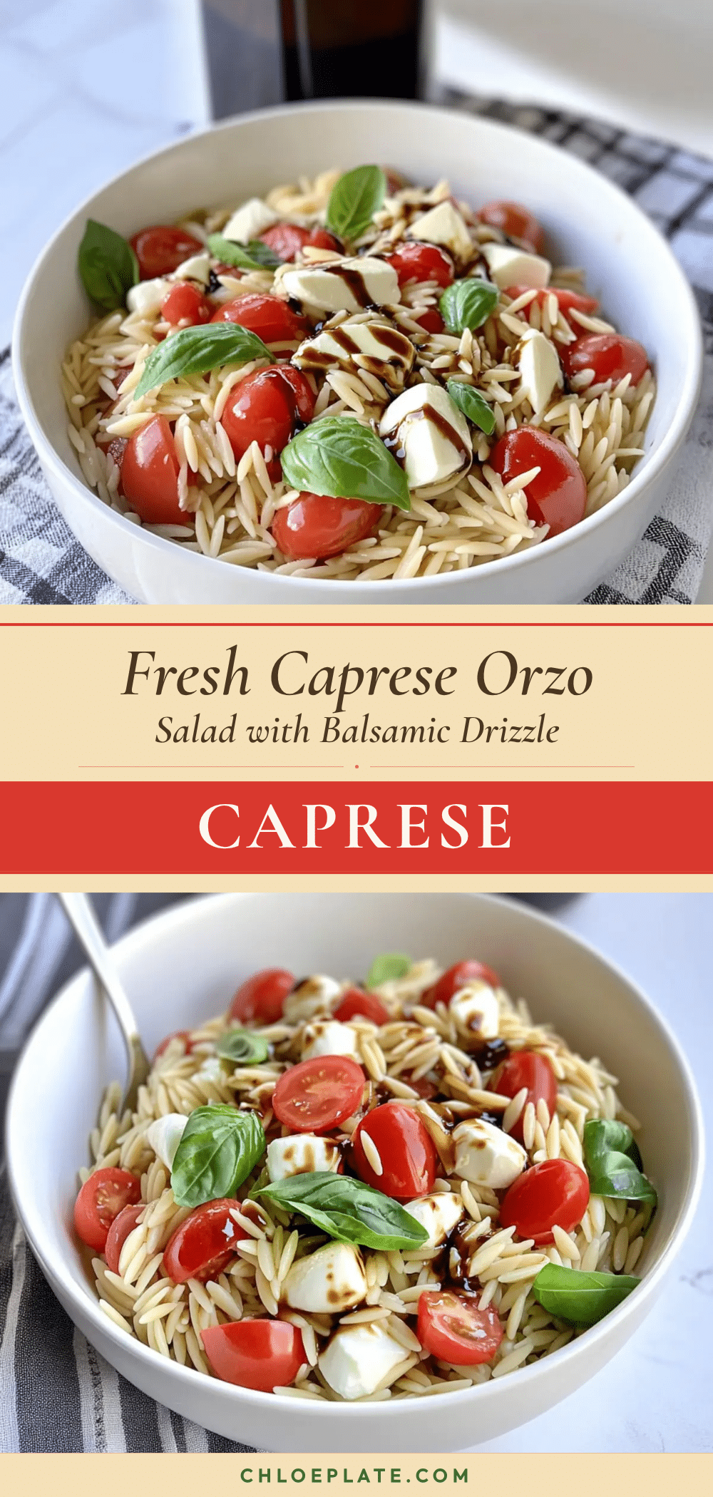 fresh caprese orzo salad recipe