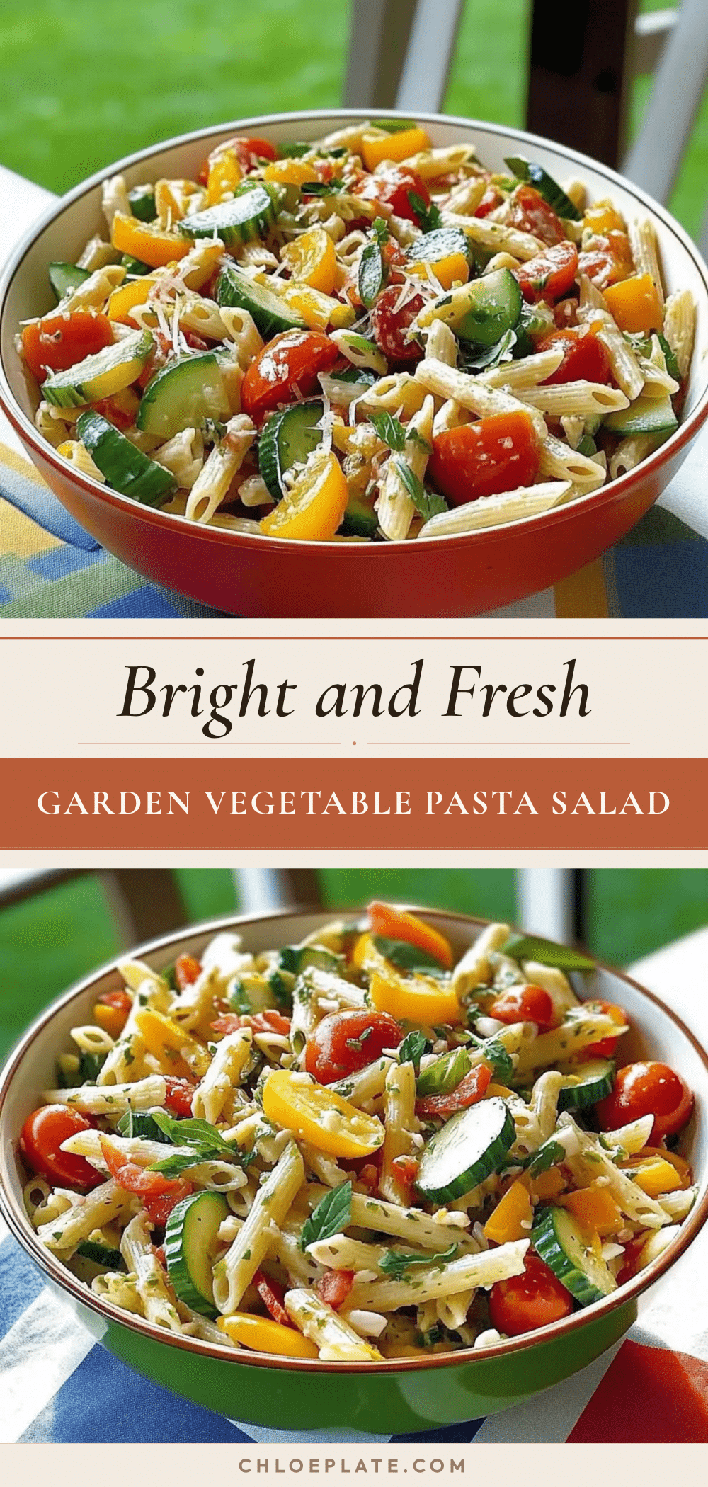 fresh garden vegetable pasta salad recipe