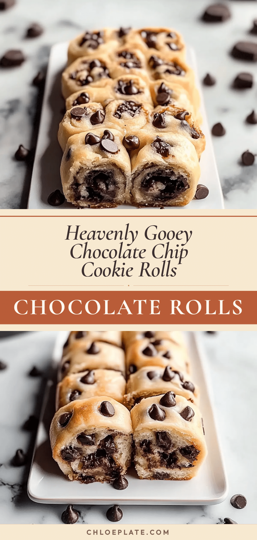 gooey chocolate chip cookie rolls recipe