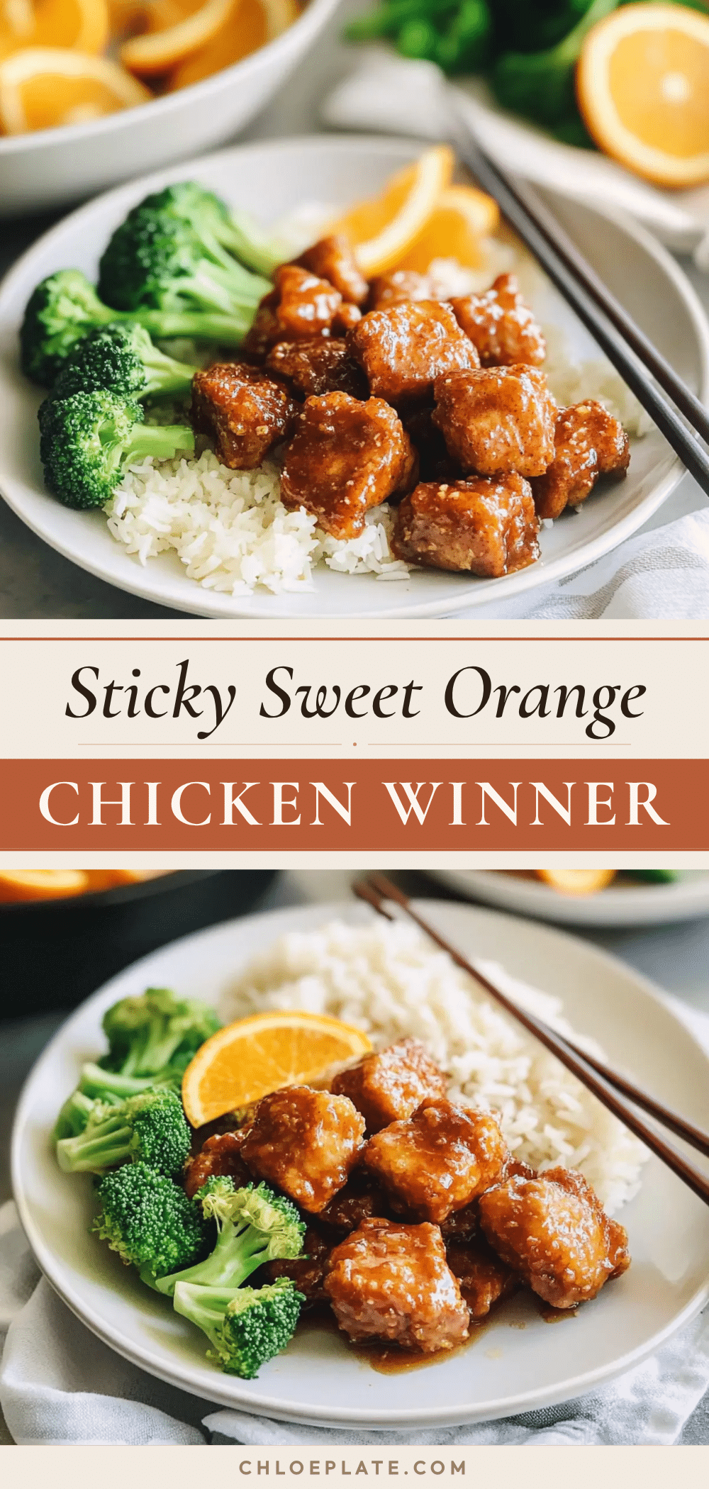 healthy sticky orange chicken recipe