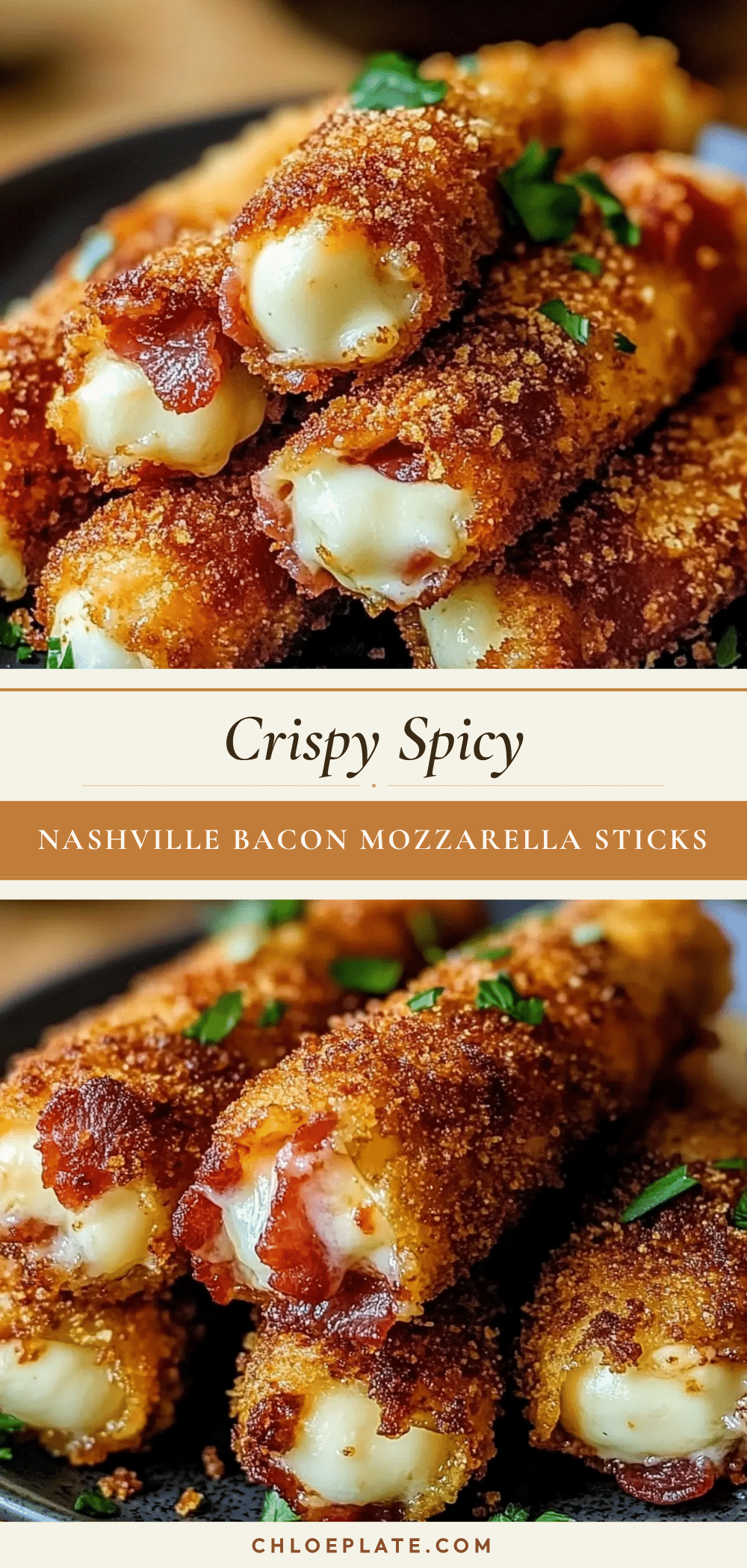 Nashville Bacon Mozzarella Sticks recipe