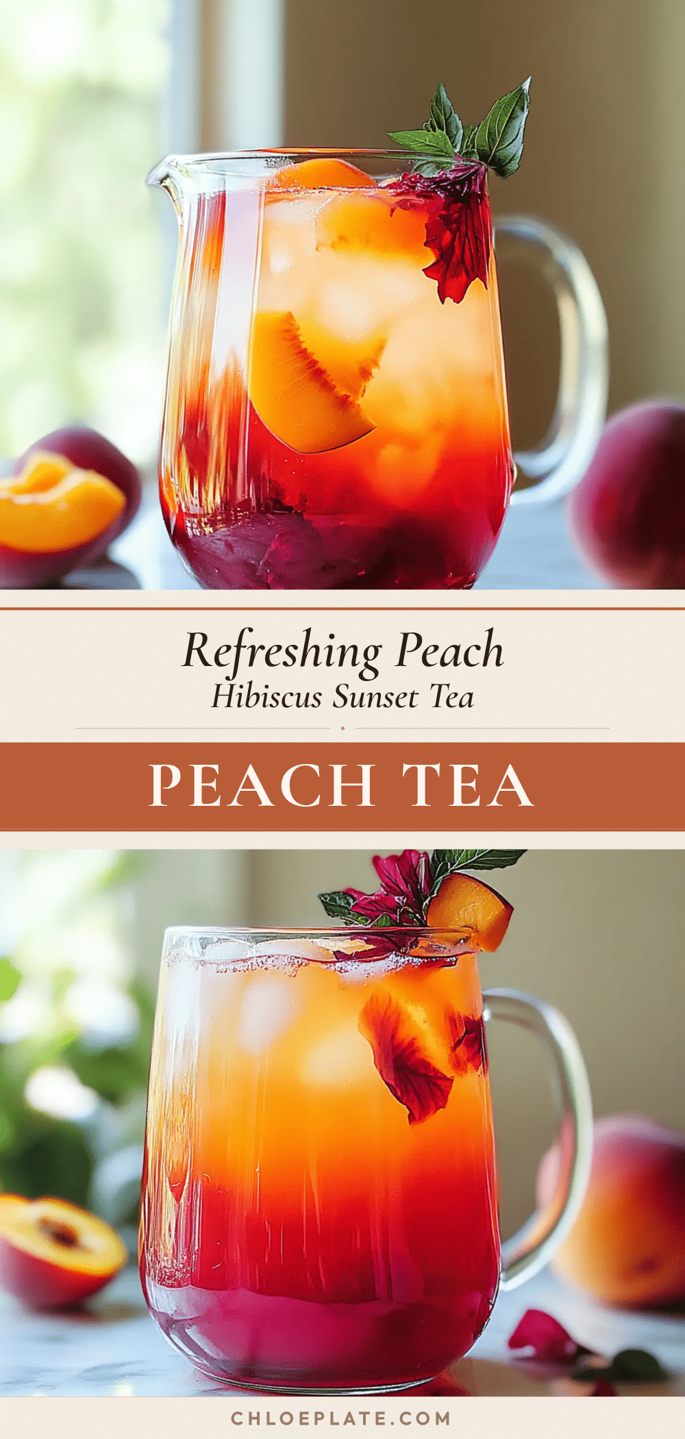 peach hibiscus sunset tea recipe