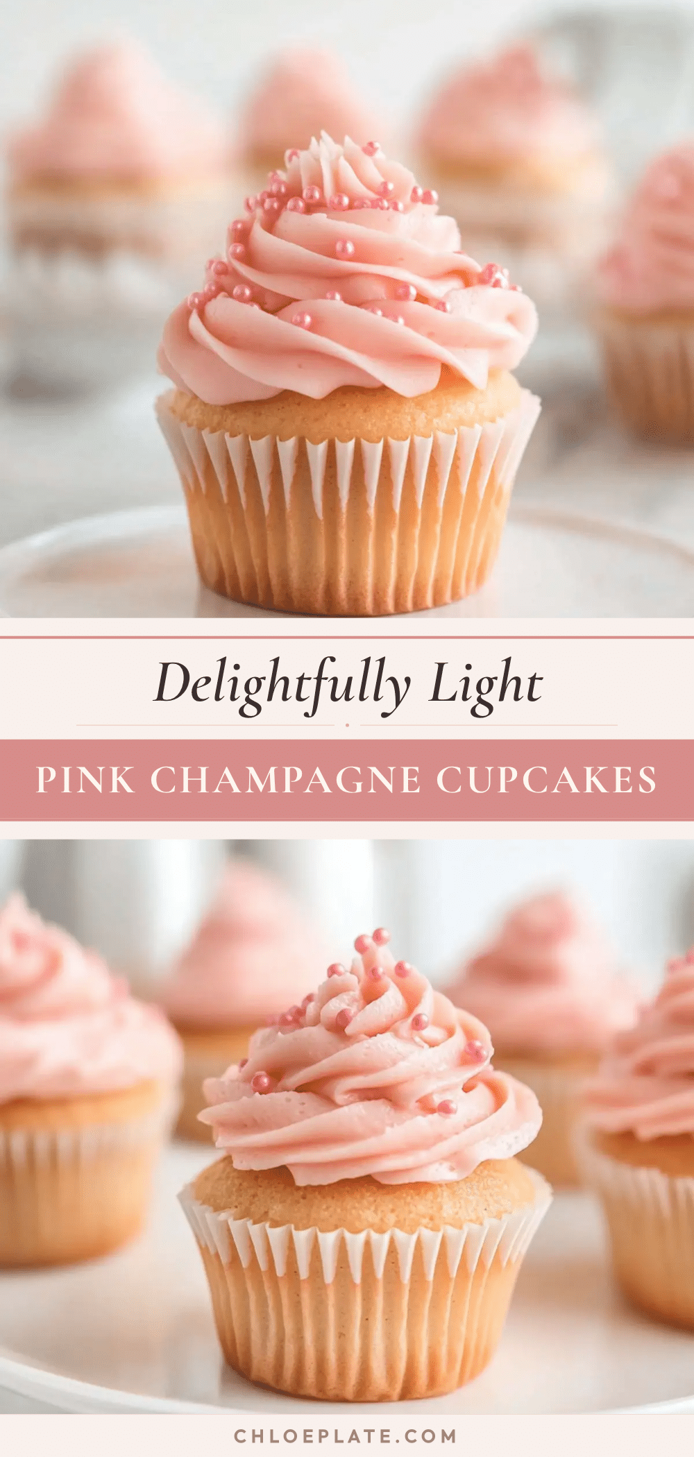 pink champagne cupcakes recipe