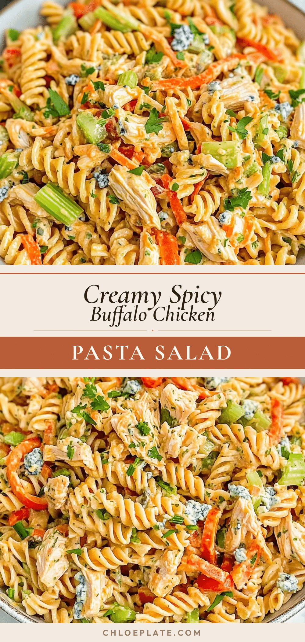 buffalo chicken pasta salad recipe