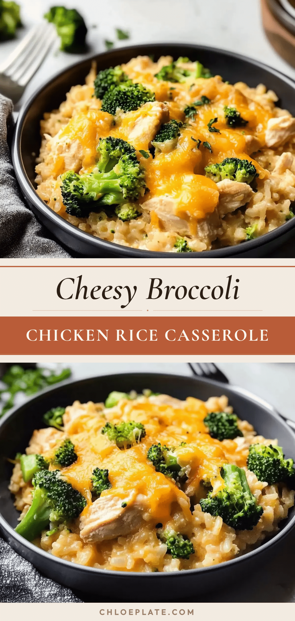 cheesy broccoli chicken rice casserole recipe
