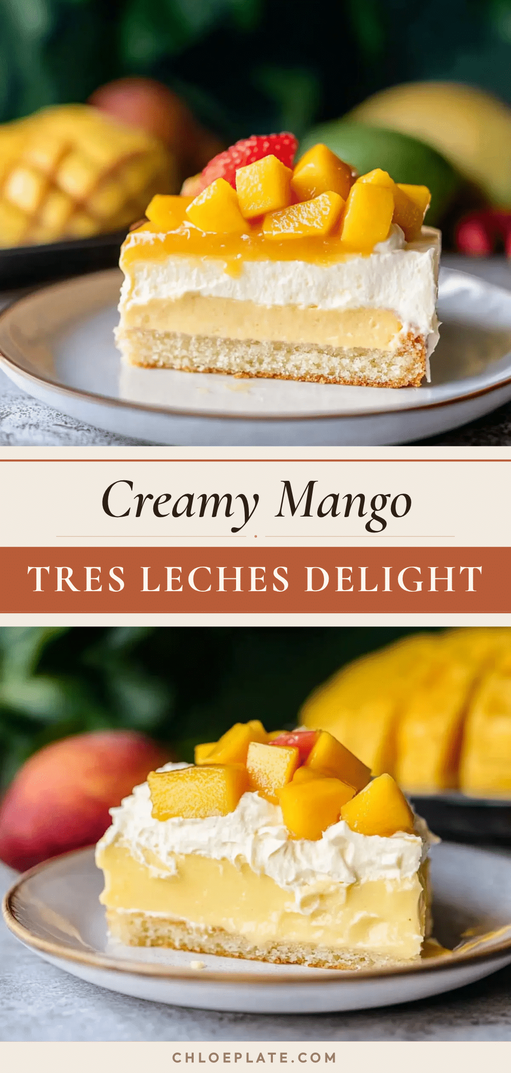 creamy mango tres leches recipe
