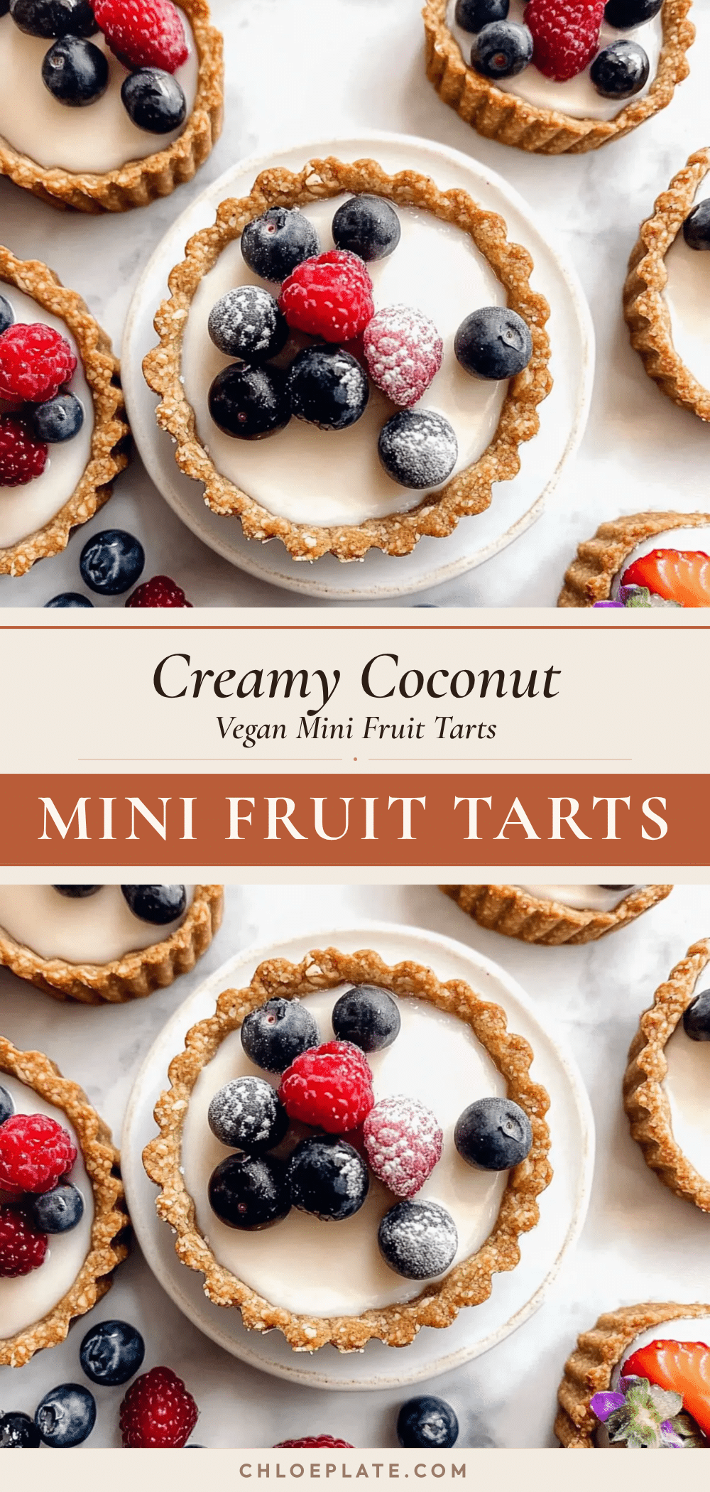 creamy vegan mini fruit tarts recipe