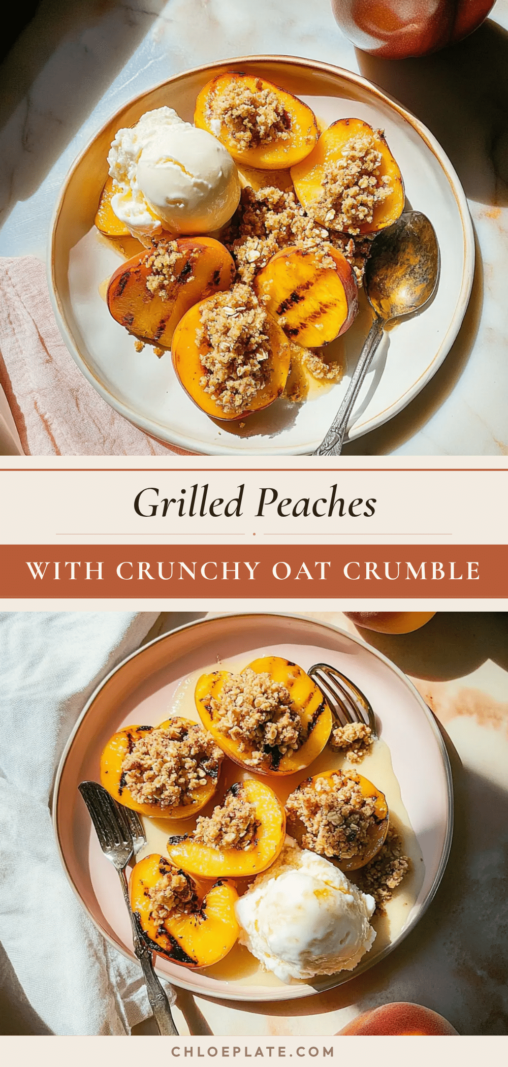 crispy grilled peaches recipe