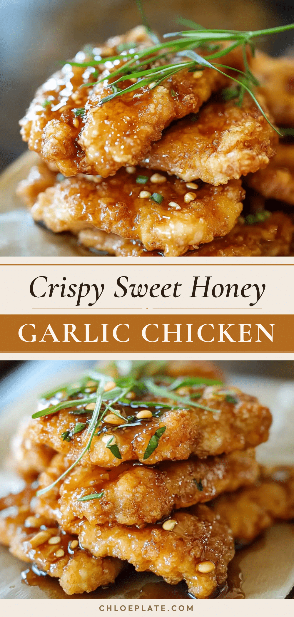 crispy honey garlic chicken recipe