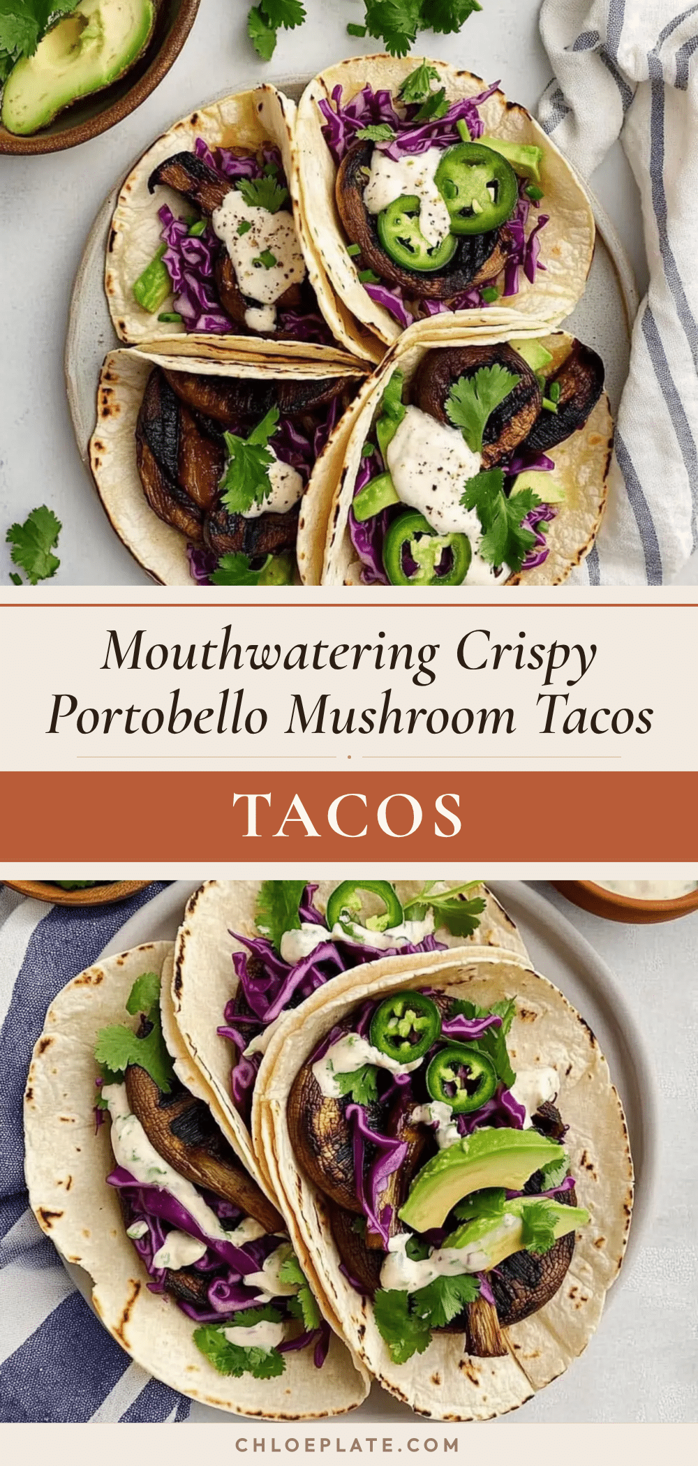 crispy portobello mushroom tacos recipe