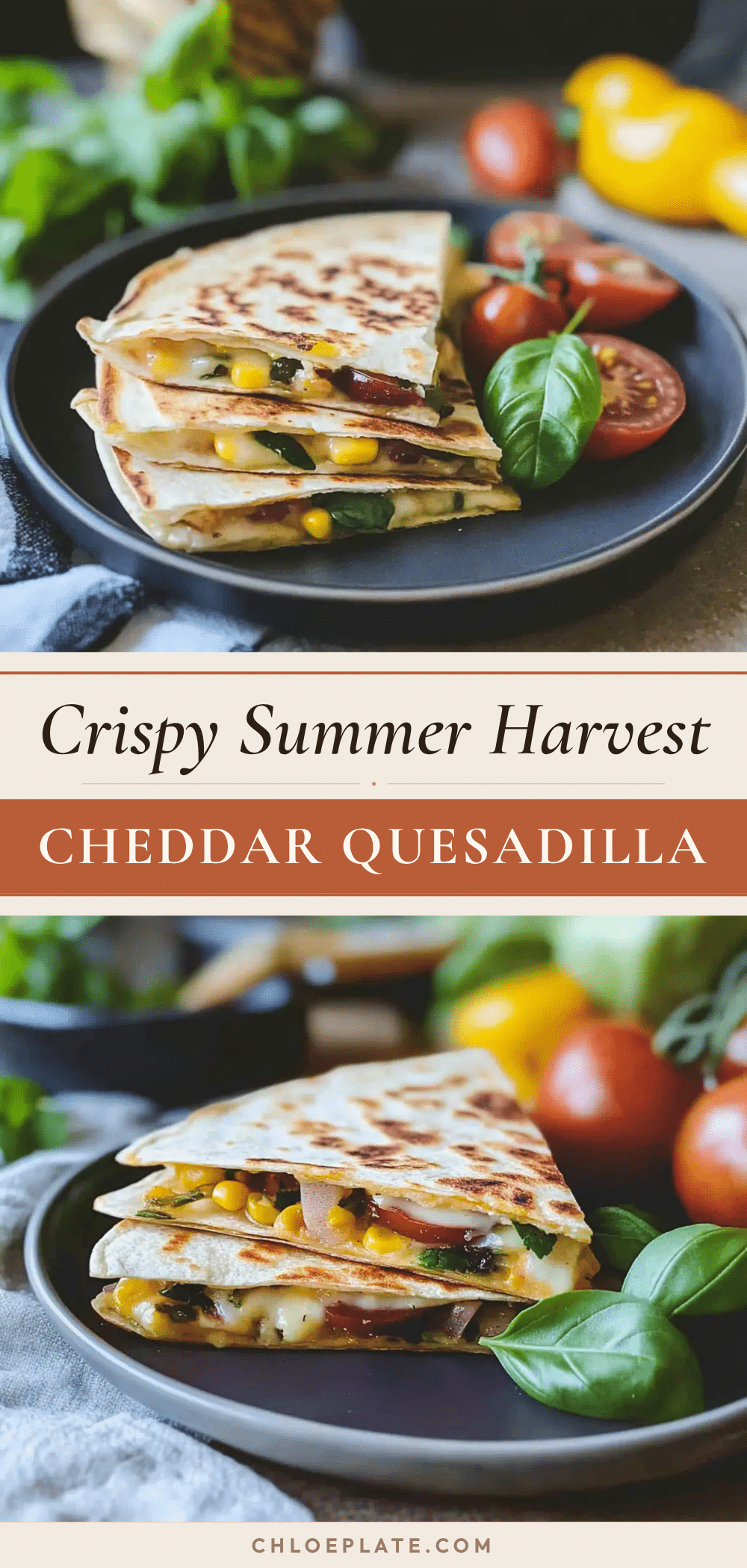 crispy summer harvest cheddar quesadilla recipe