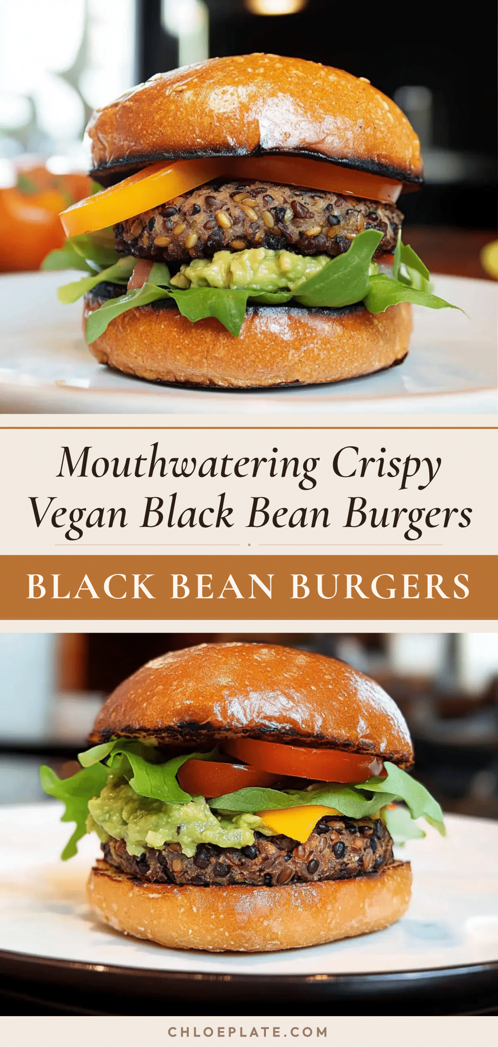 crispy vegan black bean farro burger recipe