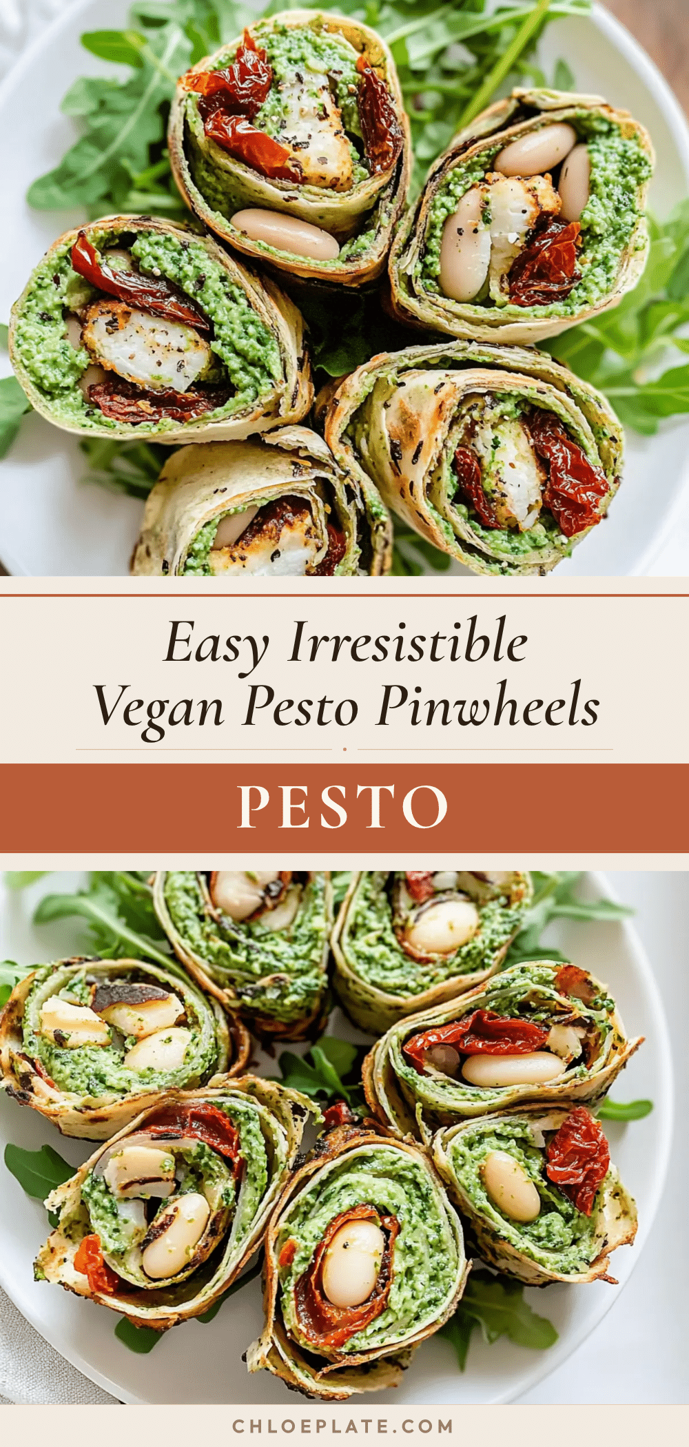 easy vegan pesto pinwheels recipe