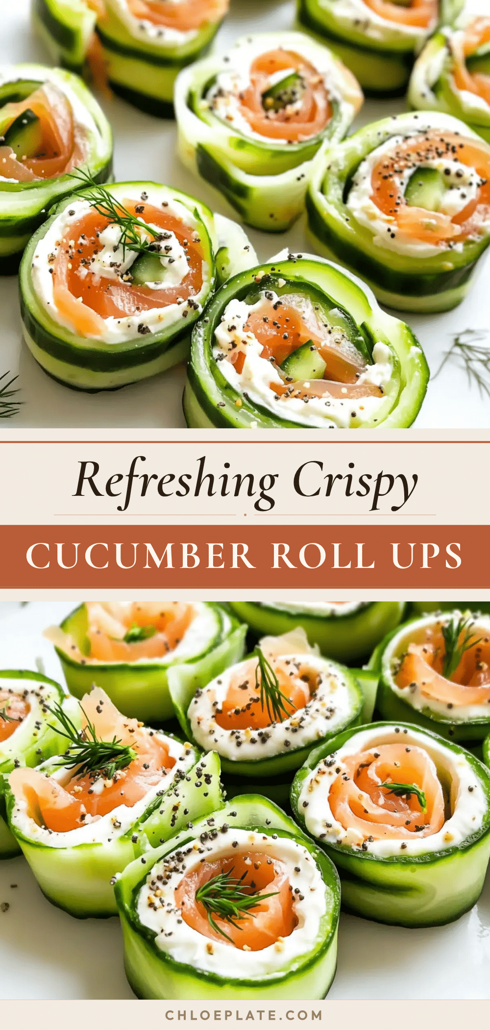 fresh crispy cucumber roll ups recipe