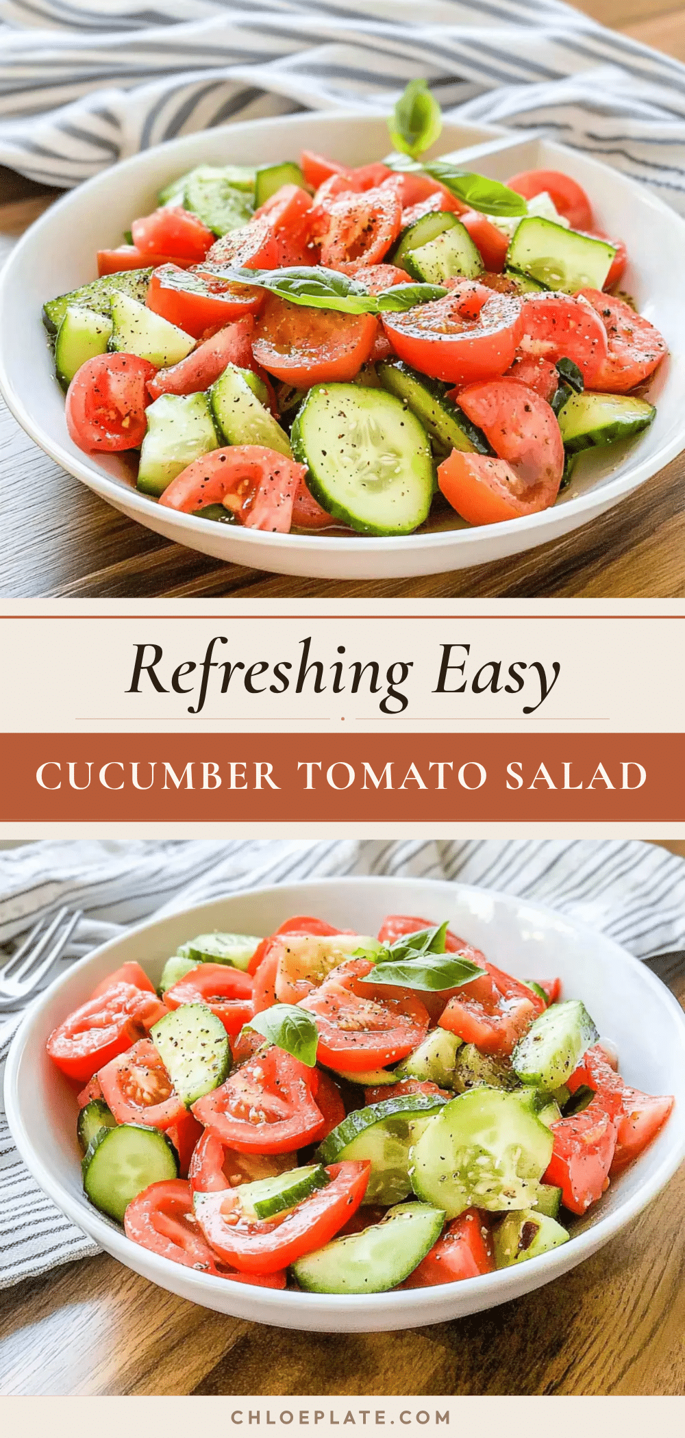 fresh easy cucumber tomato salad recipe