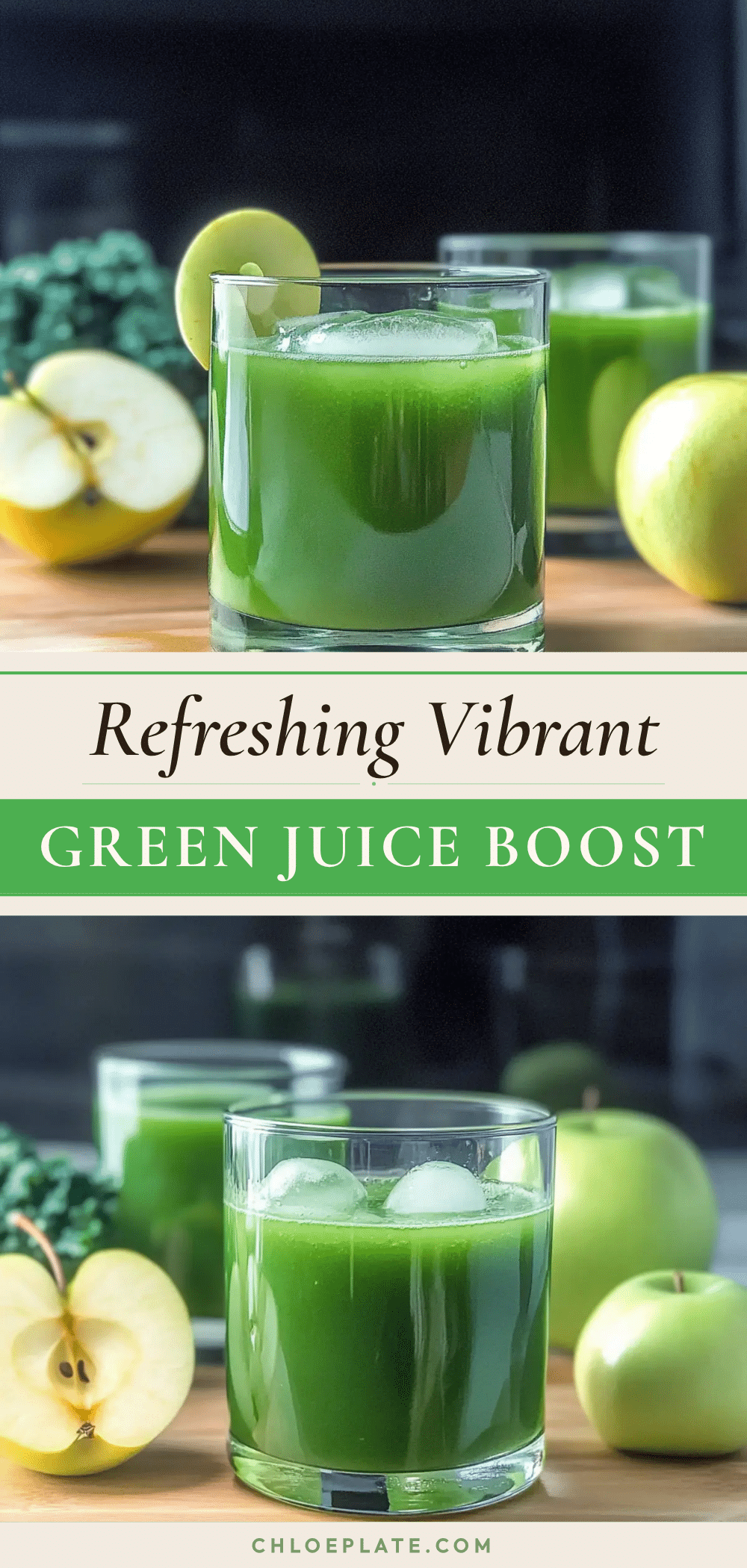 fresh healthy green blender juice recipe