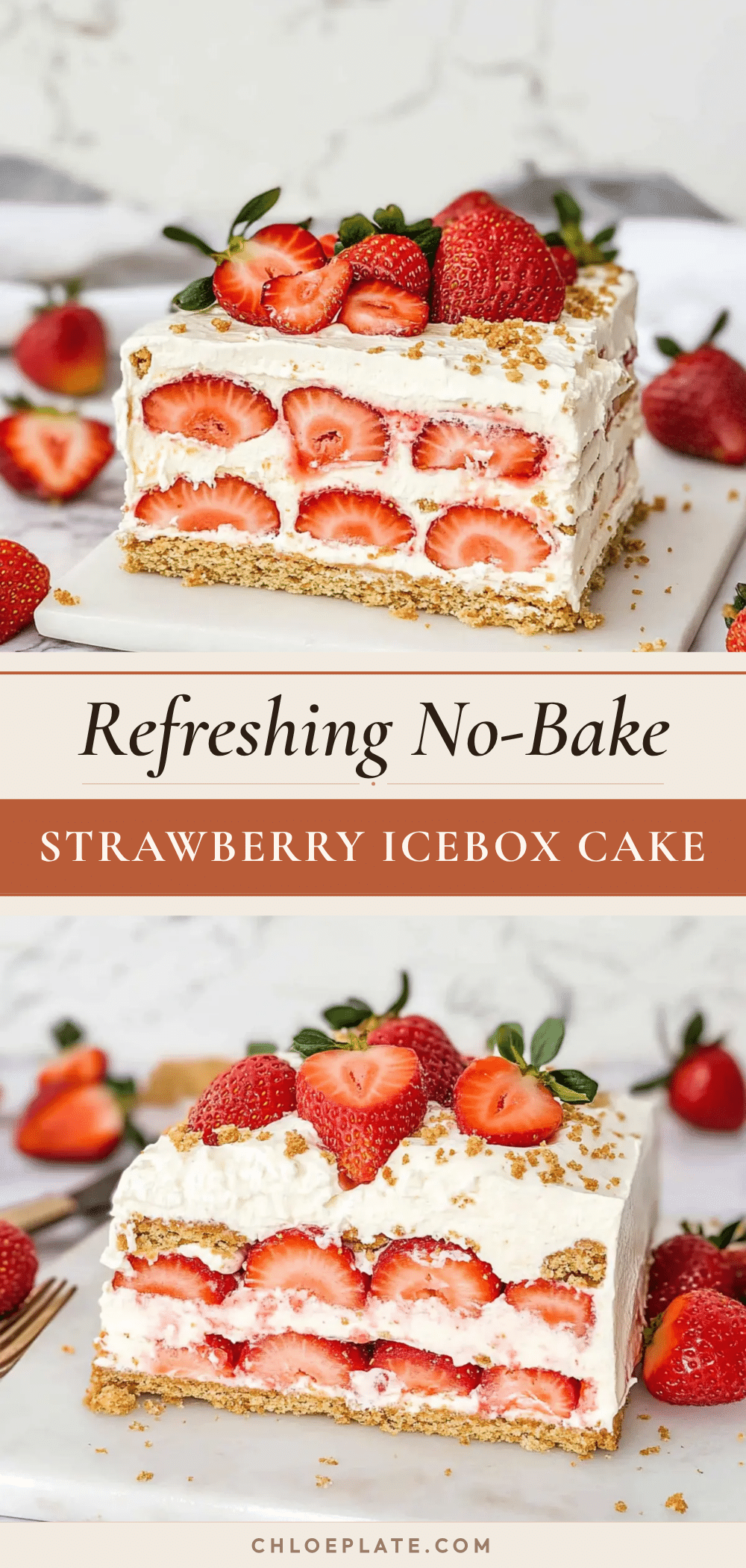fresh strawberry icebox cake recipe