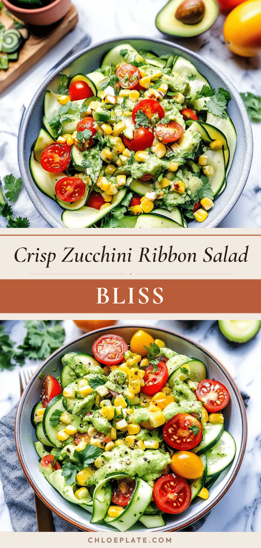 fresh zucchini ribbon salad recipe