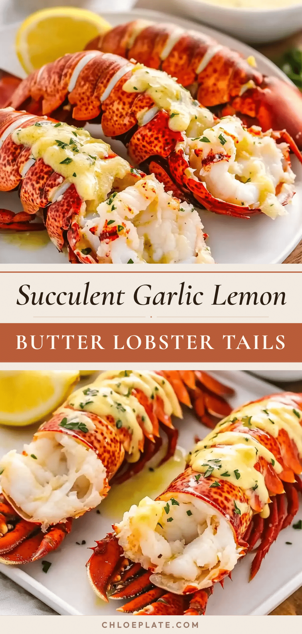 garlic lemon butter lobster tails recipe