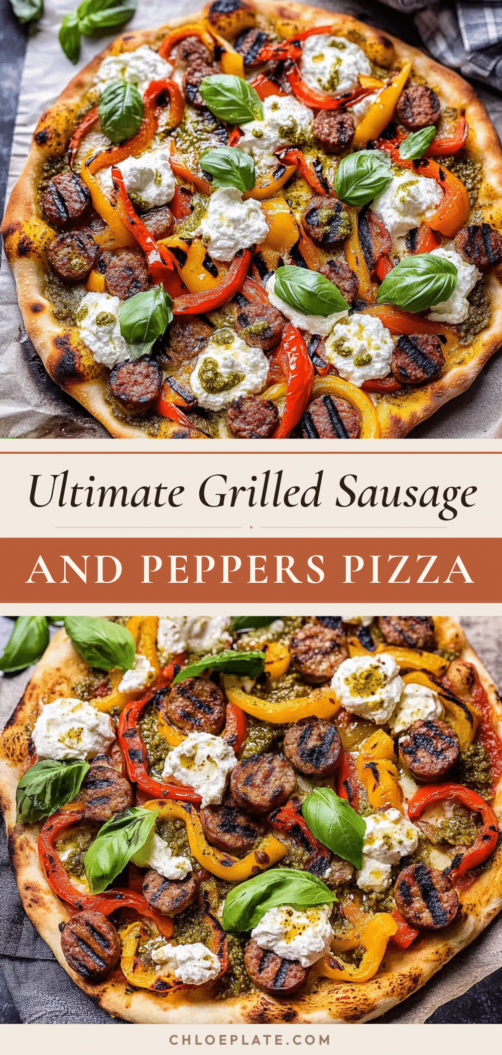 grilled sausage and peppers pizza recipe