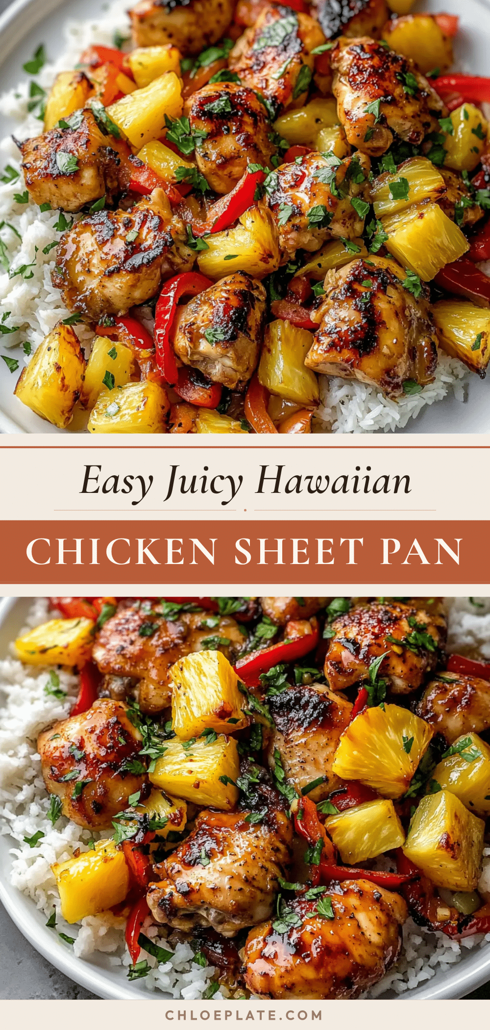 hawaiian chicken sheet pan dinner recipe