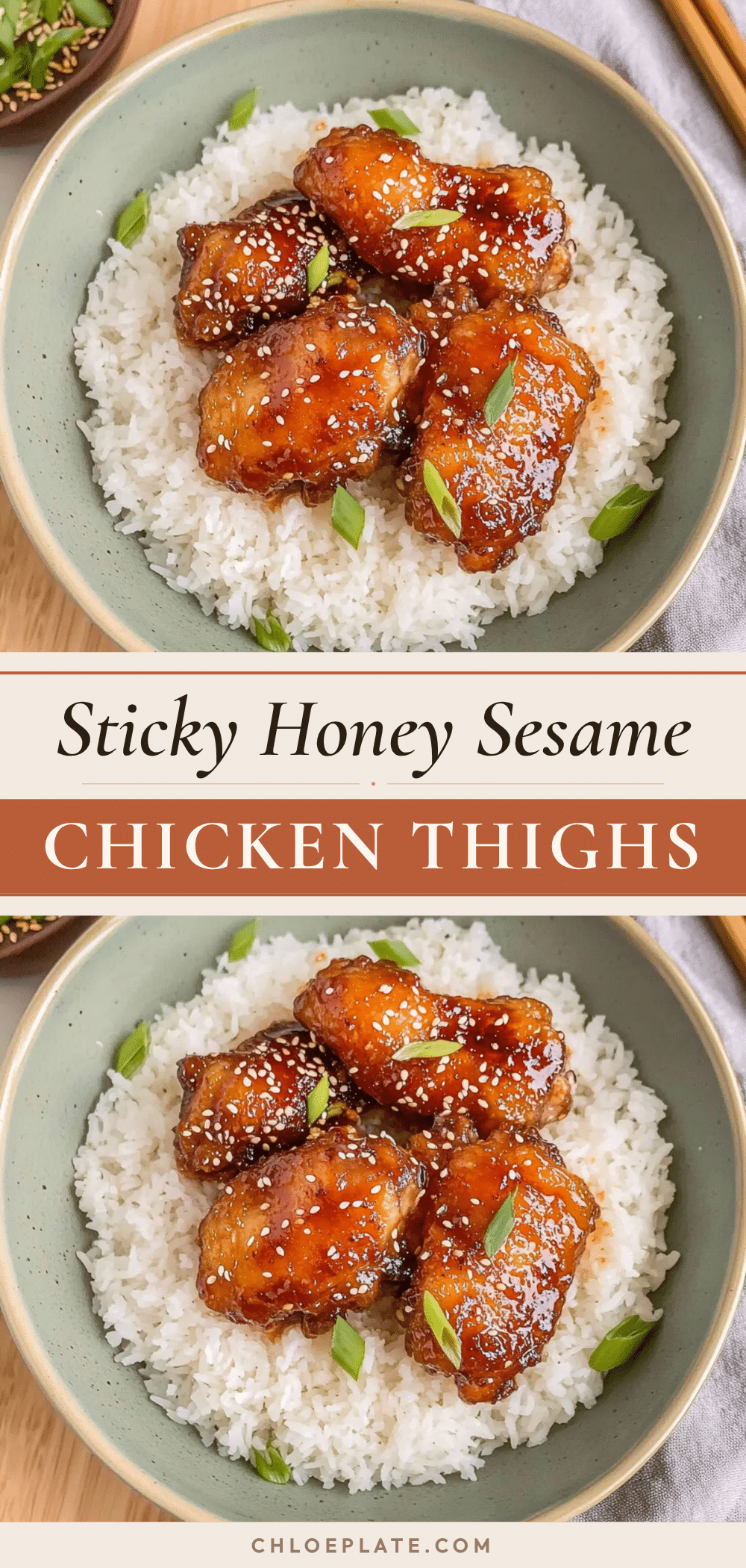 honey sesame chicken thighs recipe recipe