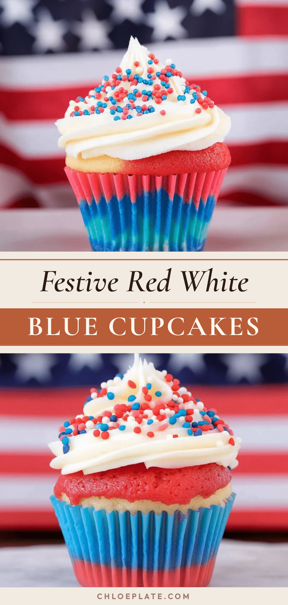 red white blue cupcakes recipe