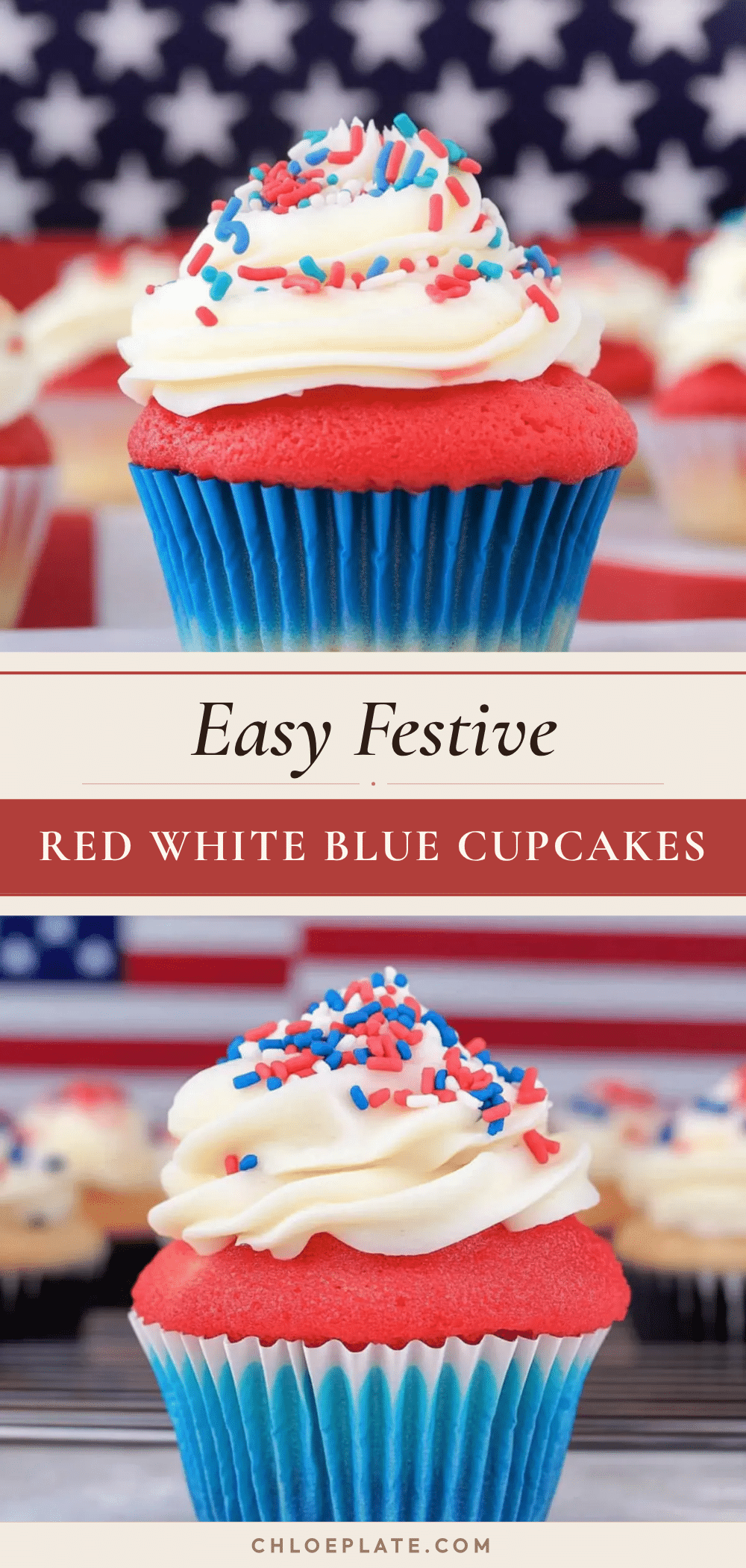 red white blue cupcakes recipe