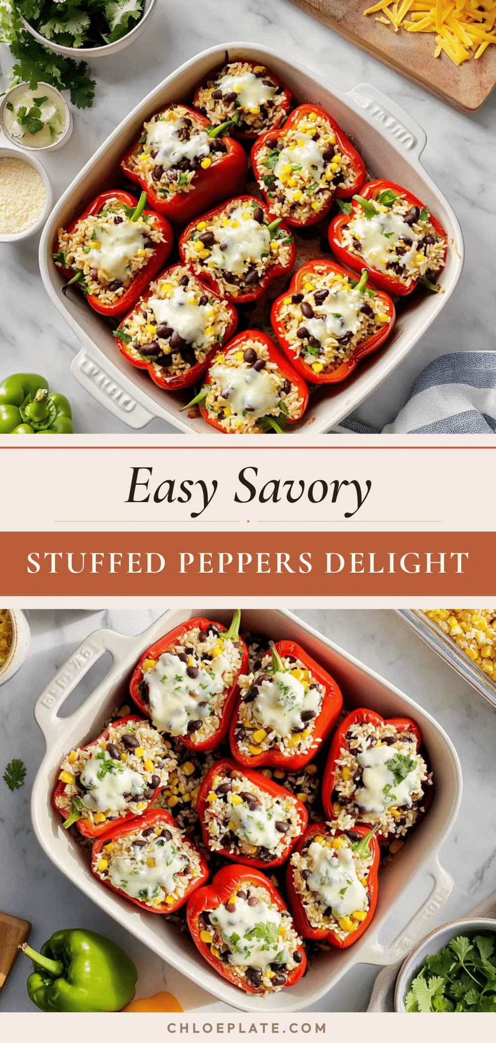 savory stuffed peppers recipe recipe