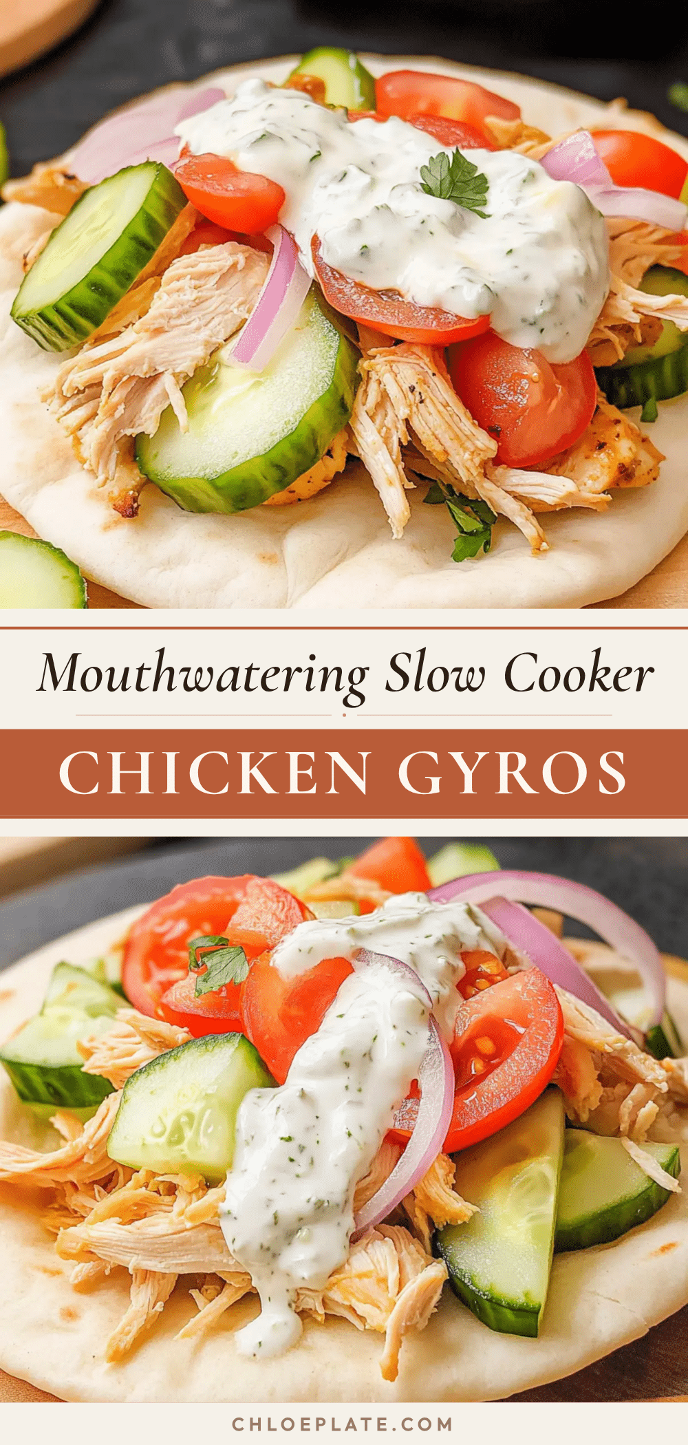 slow cooker chicken gyros recipe