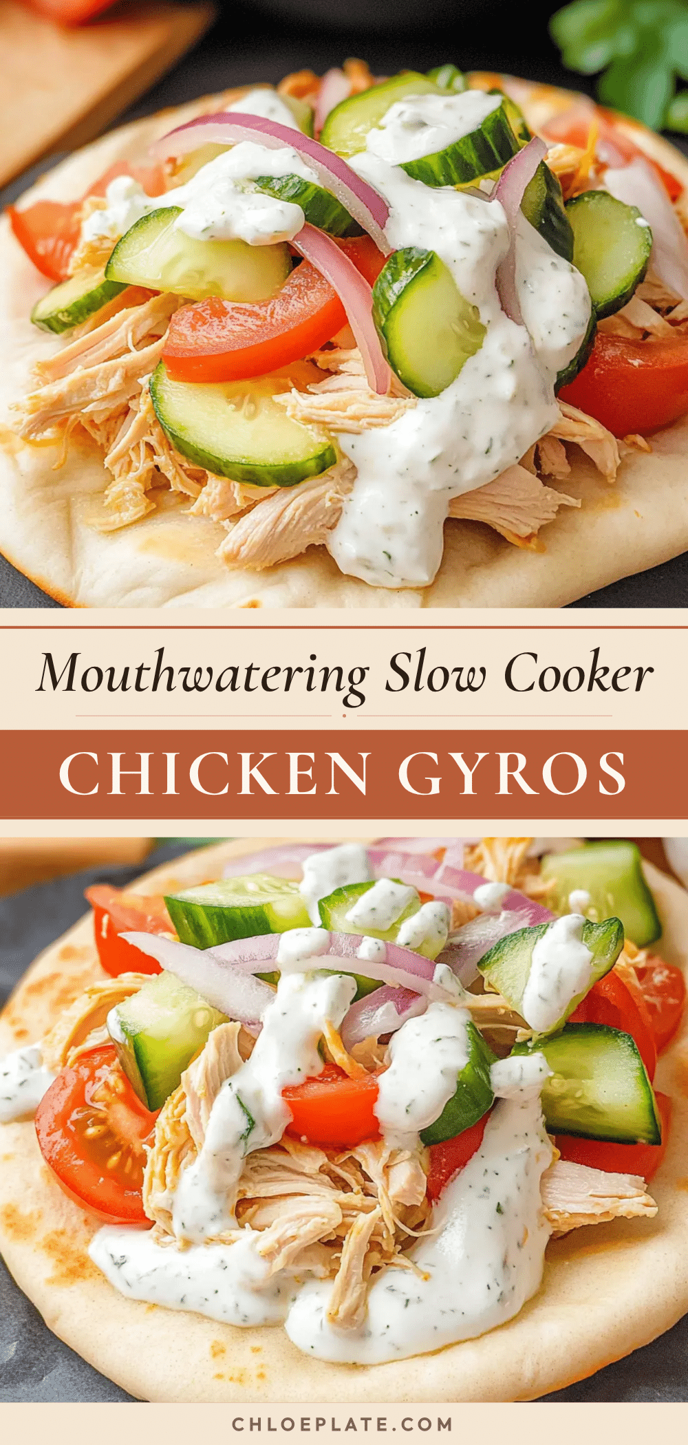 slow cooker chicken gyros recipe
