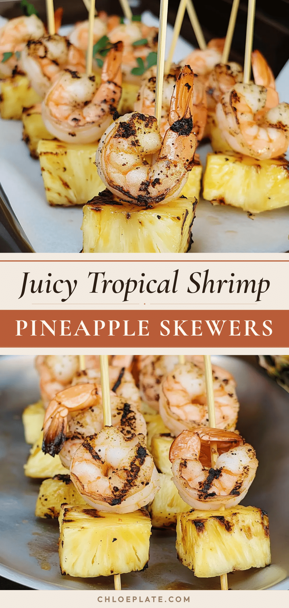 tropical shrimp pineapple skewers recipe