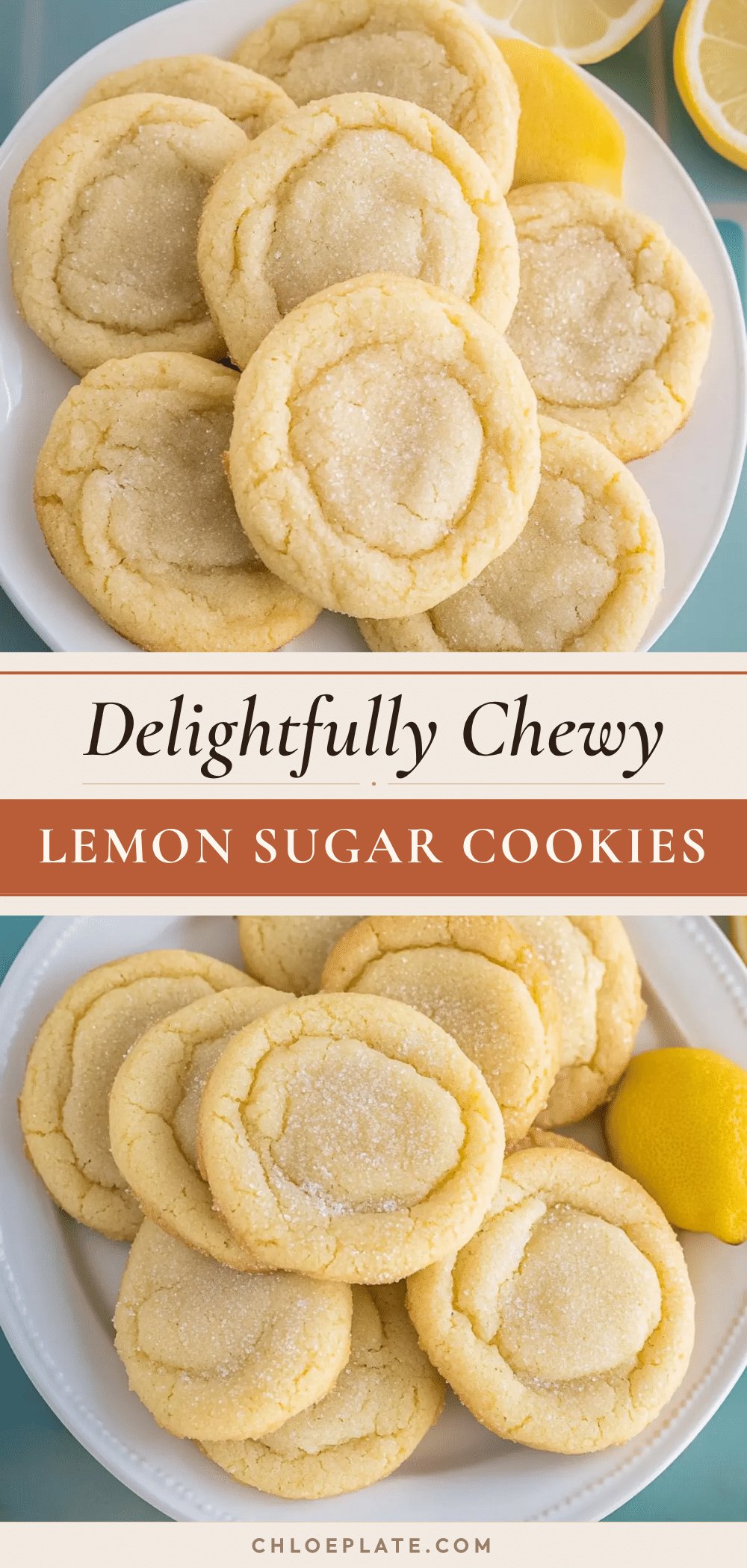 chewy lemon sugar cookies recipe