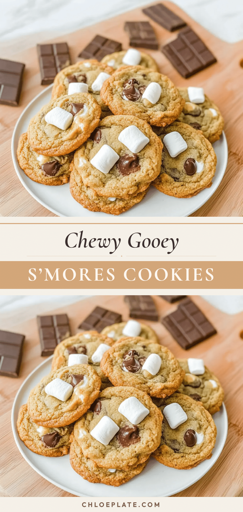 chewy s’mores cookies recipe