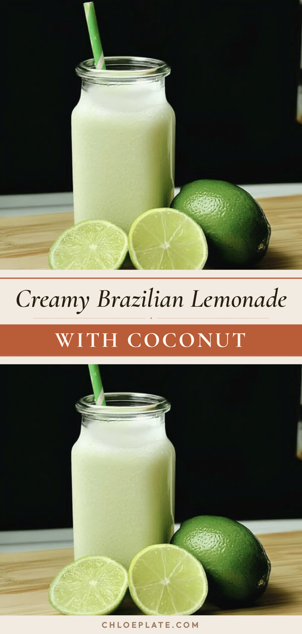 creamy Brazilian lemonade with coconut recipe