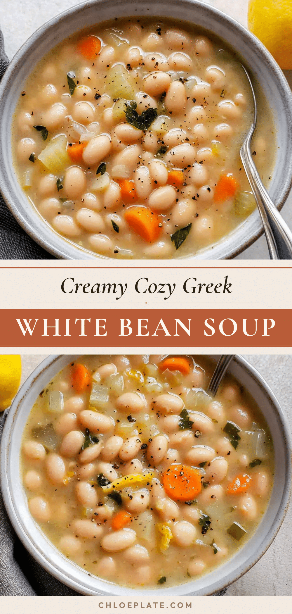creamy greek white bean soup recipe