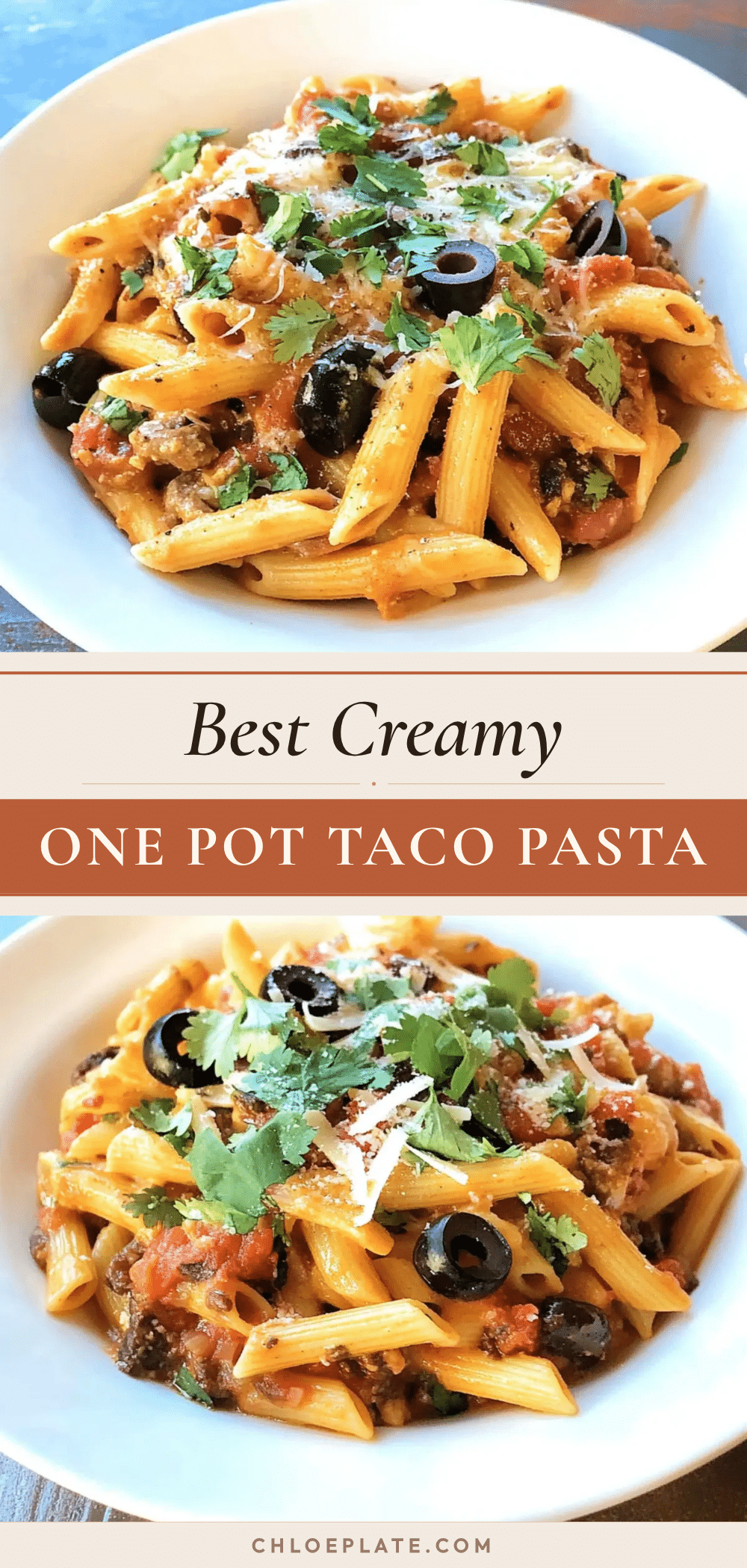 creamy one pot taco pasta recipe