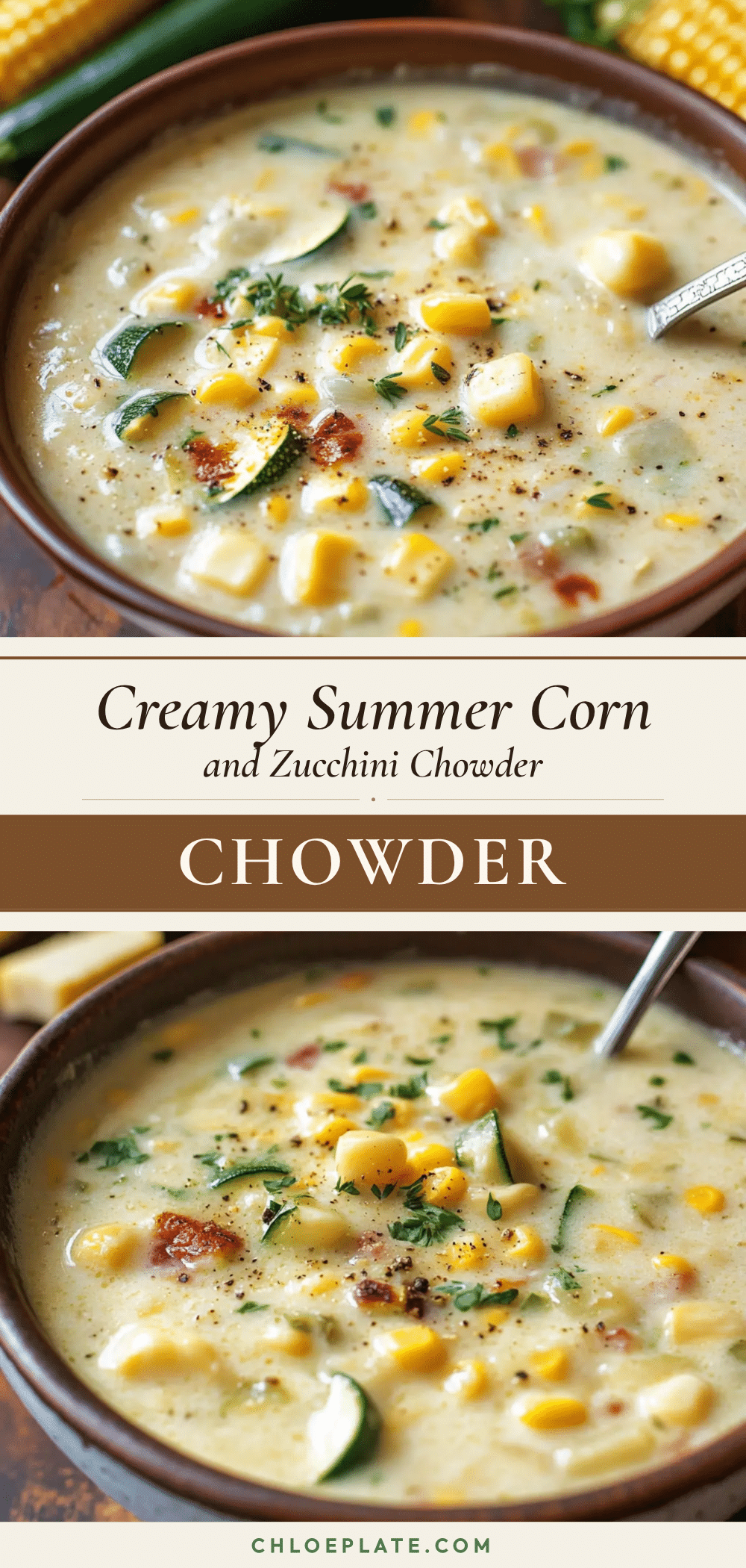 creamy summer corn and zucchini chowder recipe