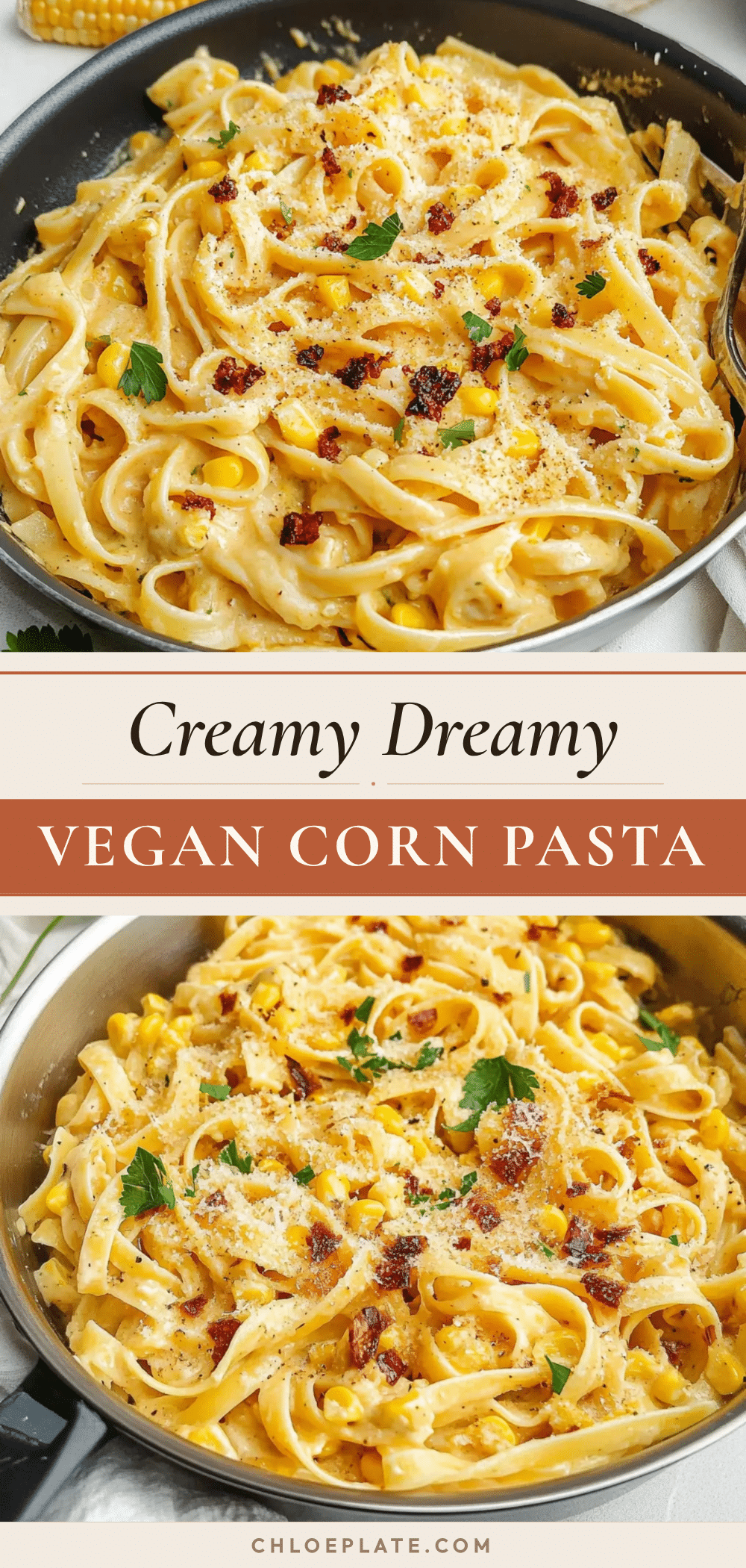 creamy vegan corn pasta recipe
