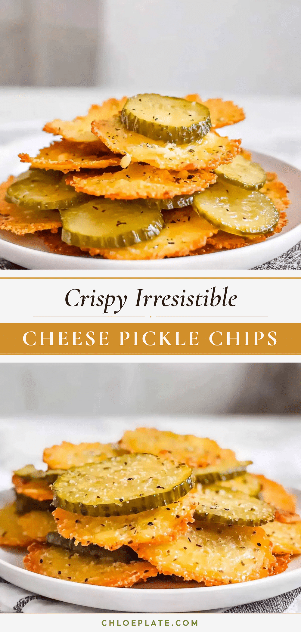 crispy cheese pickle chips recipe