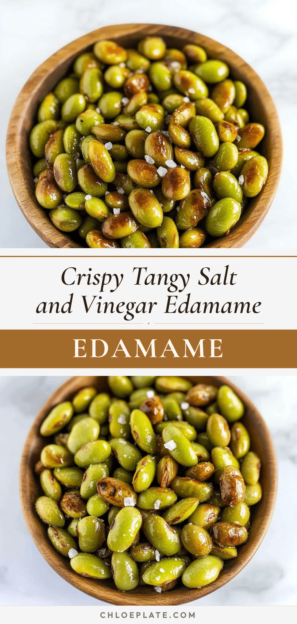 crispy salt and vinegar roasted edamame recipe