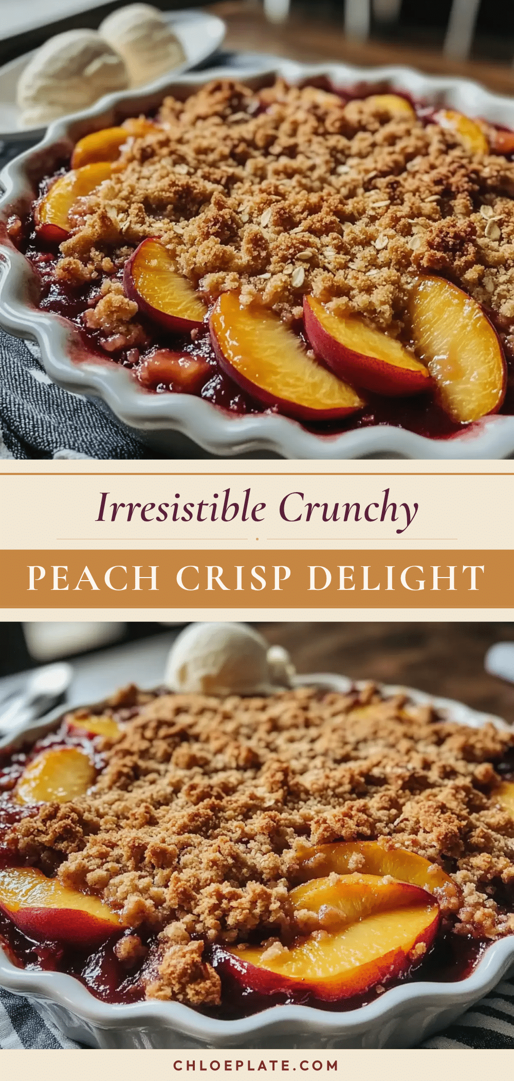 crunchy peach crisp recipe recipe
