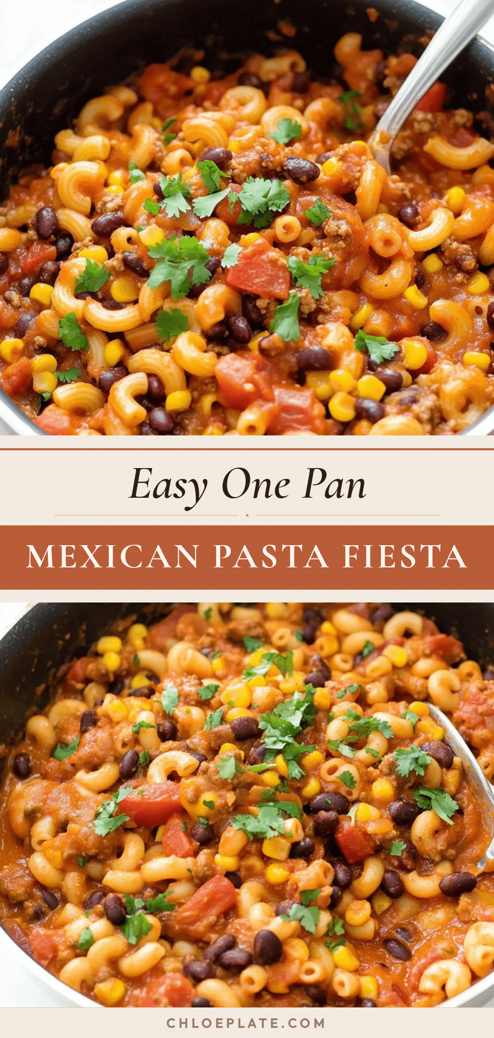 easy one pan mexican pasta fiesta recipe