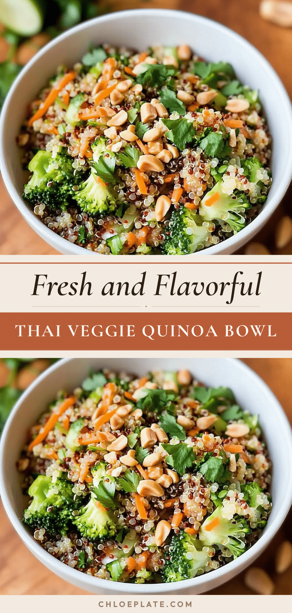 Fresh Thai Veggie Quinoa Bowl recipe