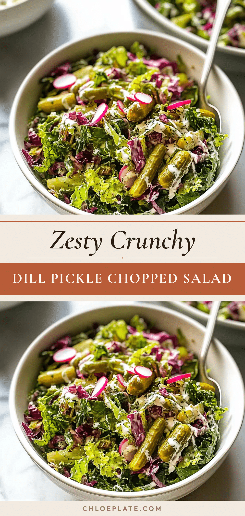 fresh zesty dill pickle chopped salad recipe