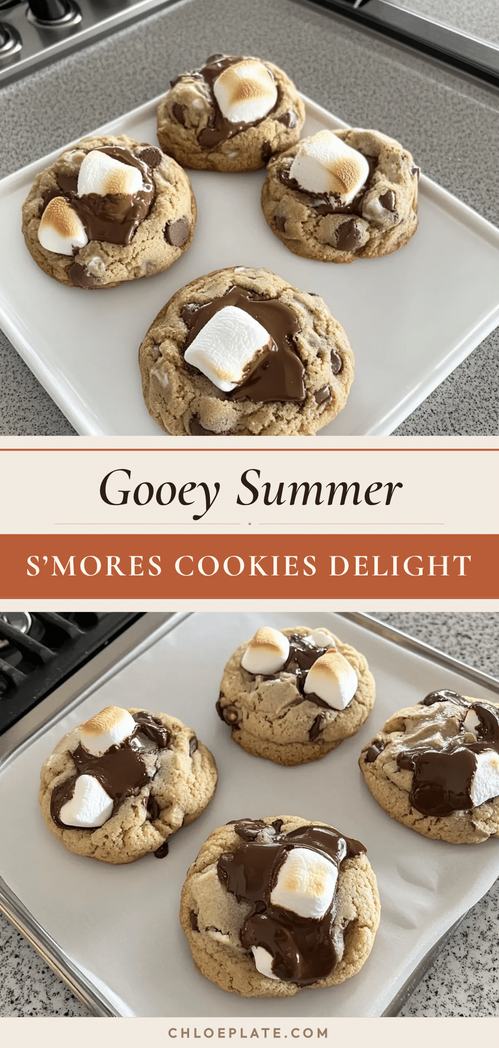 Gooey S’mores Cookies recipe