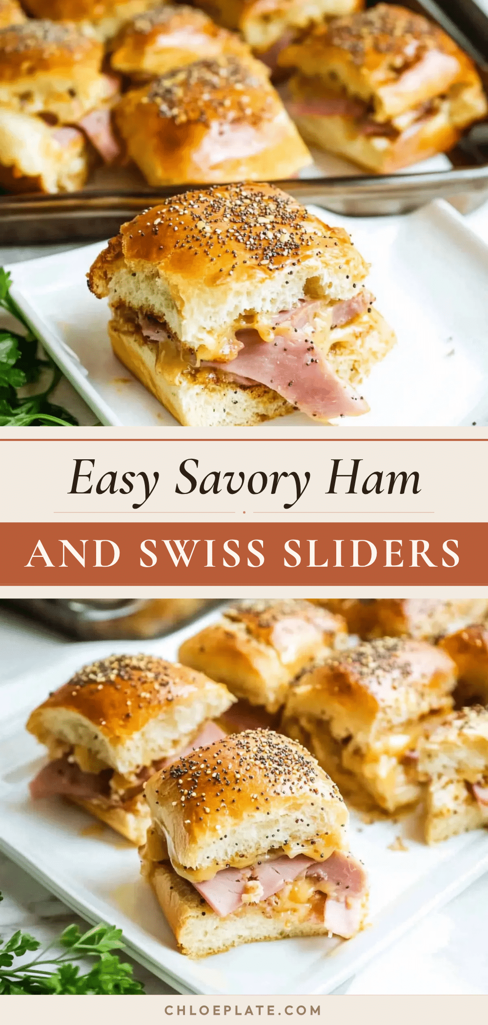 ham and Swiss sliders recipe