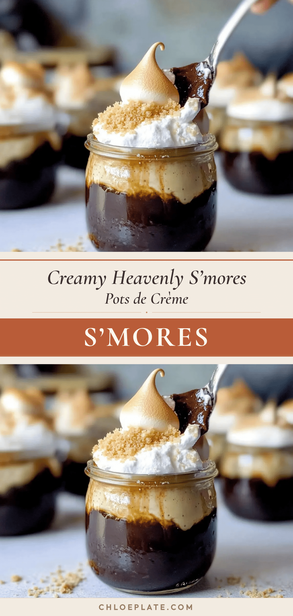 Heavenly S’mores Pots de Crème recipe